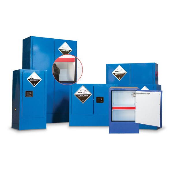 250L Poly Lined Corrosive Safety Cabinet | Safe Storage of Corrosive Liquids | Ecospill Brisbane Sydney Melbourne Perth Adelaide Canberra | CSCPL250